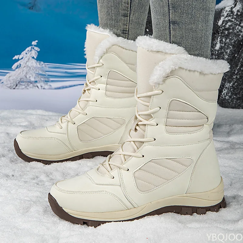 Winter Boot Insulated - รองเท้าบูทผู้ชายแบบหุ้มข้อสูงสำหรับฤดูหนาว กันหนาว กันน้ำ พื้นหนา กันลื่น ทนทานต่อการสึกหรอ