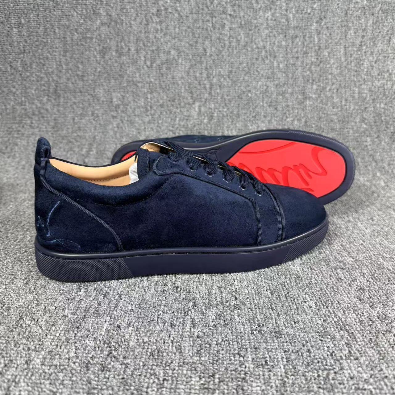 Men Shoes Dior - รองเท้าลำลองผู้ชายแบบผูกเชือกหัวมนสีแดงรุ่นใหม่ปี 2026 รองเท้าลำลองผู้ชายแฟชั่นทรงเตี้ยสีน้ำเงิน