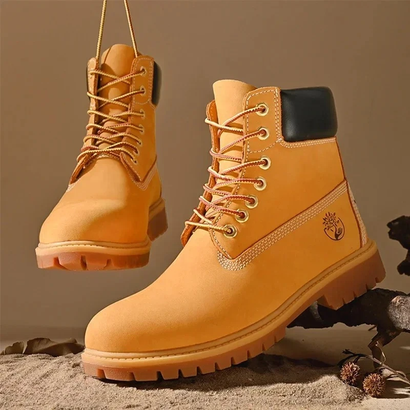 Men'S Shoes Dockers - รองเท้าบูทผู้ชาย รองเท้าบูทหุ้มข้อสูง คุณภาพสูง รองเท้าหนังผู้หญิง แฟชั่น รองเท้าผ้าใบกลางแจ้ง