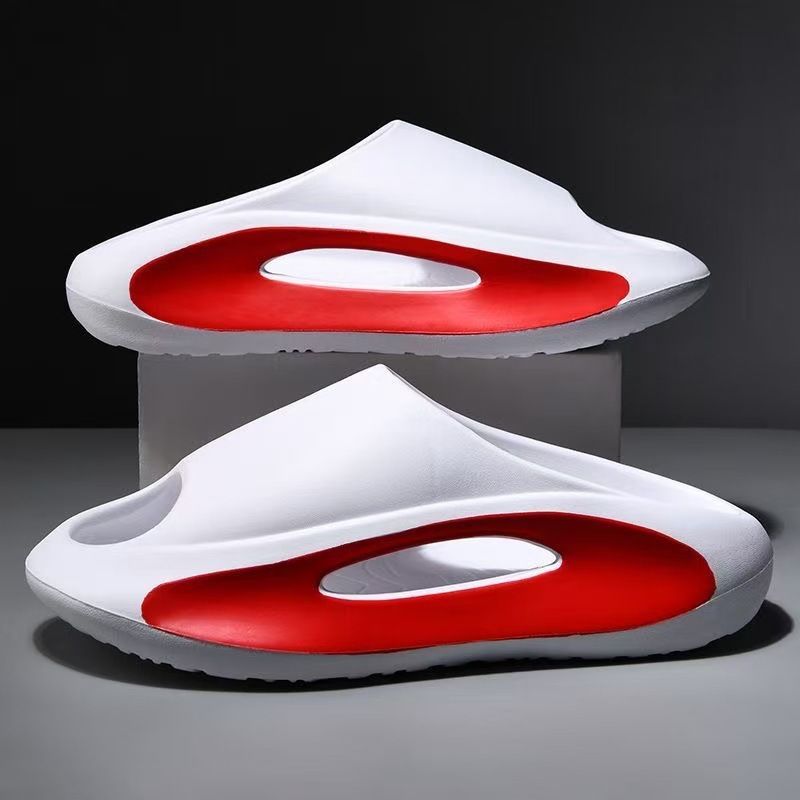 Men'S Shoes For Summer - รองเท้าแตะแบบสวมเปิดนิ้วเท้าสำหรับคู่รัก ใส่ในบ้าน ห้องน้ำ อาบน้ำ กันลื่น สำหรับผู้หญิงและผู้ชาย