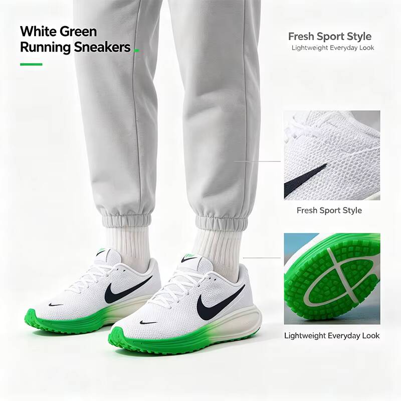 ร้อนแรง 2026 สินค้าใหม่ไนกี้สี - Men'S Shoes Green And White บทวิจารณ์และราคา
