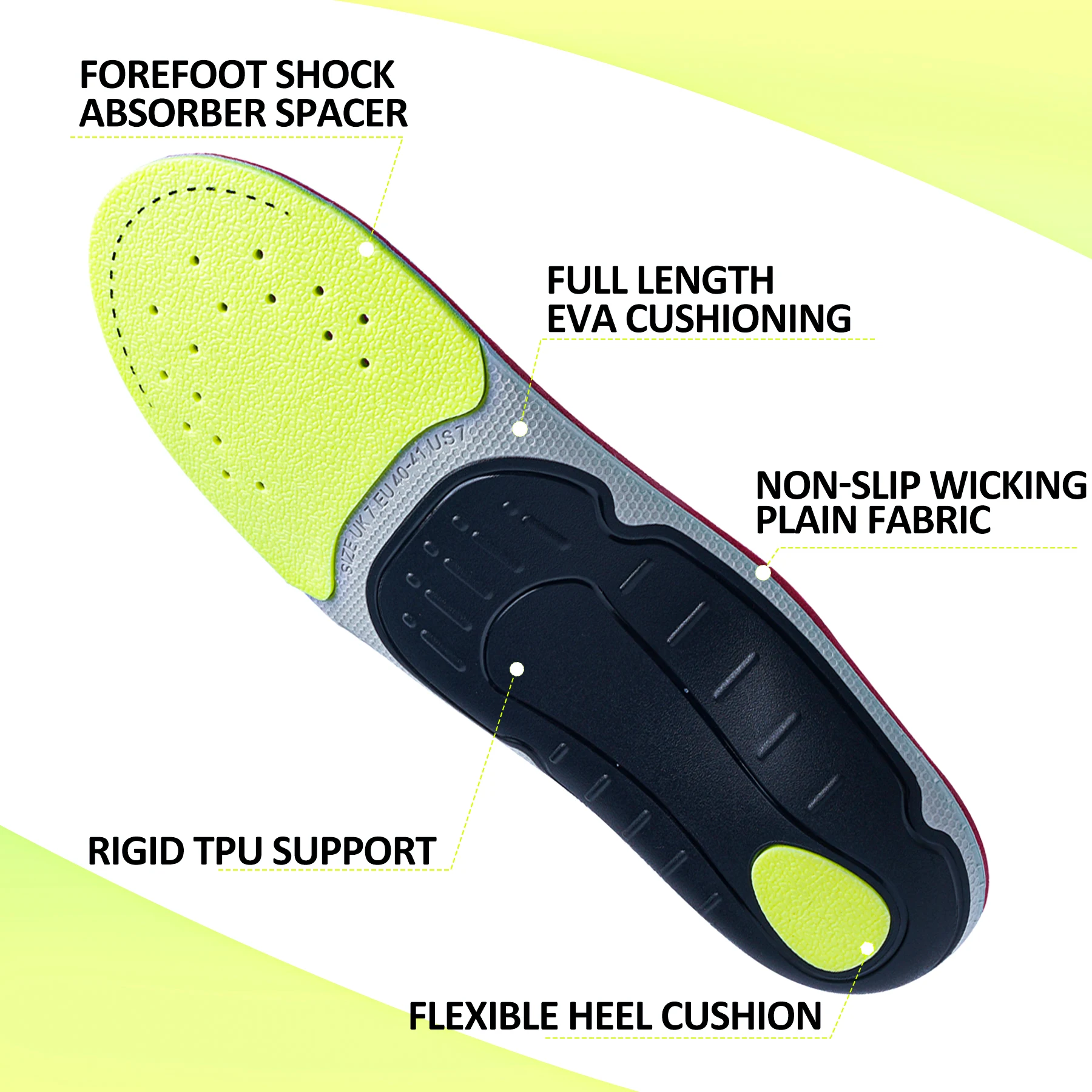 Plantar Fasciitis Orthopedic I - Men'S Shoes Green And White บทวิจารณ์และราคา