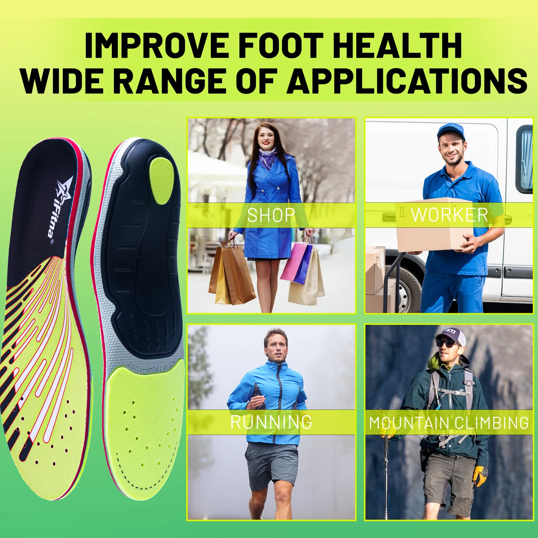 Plantar Fasciitis Orthopedic I - Men'S Shoes Green And White บทวิจารณ์และราคา