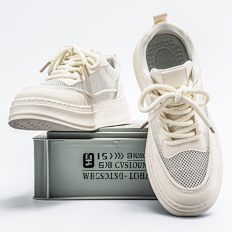 รองเท้าสเก็ตแพลตฟอร์มตาข่ายระบ - Men Shoes Eu To Us Size บทวิจารณ์และราคา