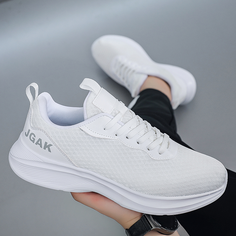 รองเท้าผ้าใบตาข่ายสีขาวน้ำหนัก - Men Shoes Eu To Us Size บทวิจารณ์และราคา