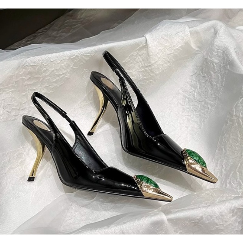 รองเท้าส้นสูงแบบสลิงแบ็ค ดีไซน - Dress Shoe Pointed บทวิจารณ์และราคา