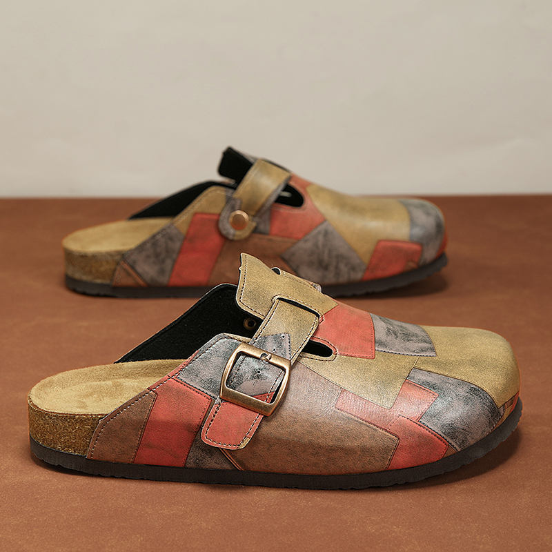 รองเท้าแตะแบบสวมเปิดส้นหนังแฟช - Men Shoes On Sale บทวิจารณ์และราคา