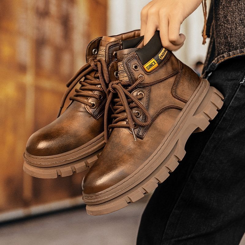 Vintage Men Platformข้อเท้ารอง - Winter Boot Insulated บทวิจารณ์และราคา