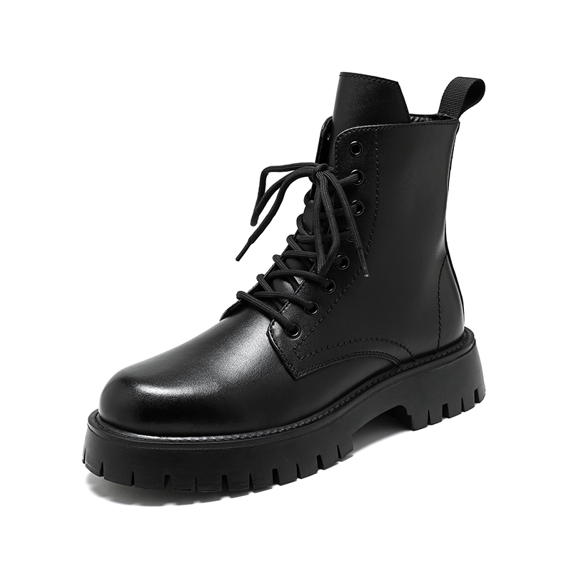 รองเท้าบูทหนังแท้แฟชั่นหรูสำหร - Men Shoes White Colour บทวิจารณ์และราคา