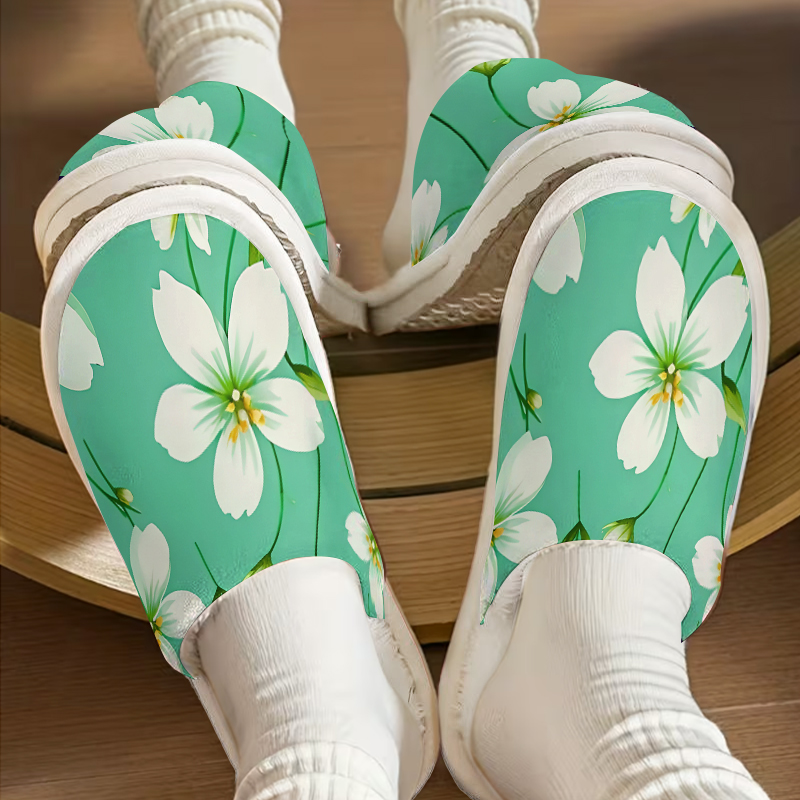 รองเท้าแตะหรูหราสีขาวเขียวลายด - Men'S Shoes Green And White บทวิจารณ์และราคา