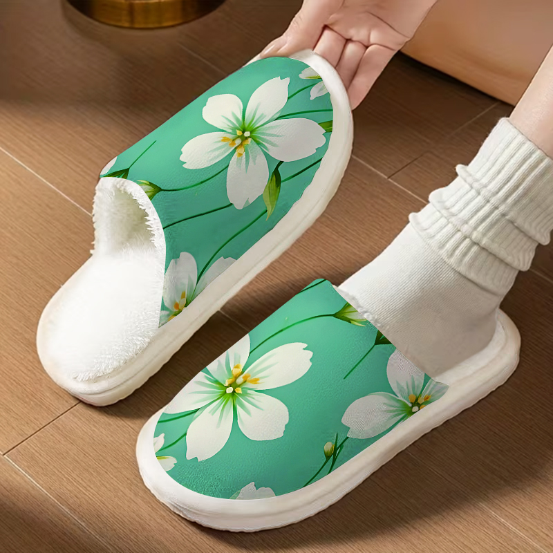 รองเท้าแตะหรูหราสีขาวเขียวลายด - Men'S Shoes Green And White บทวิจารณ์และราคา