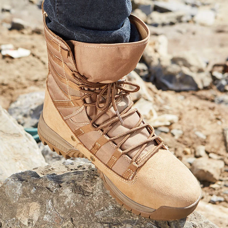 รองเท้าบูททะเลทรายแบบสูง รุ่น  - Men Shoes Eu To Us Size บทวิจารณ์และราคา