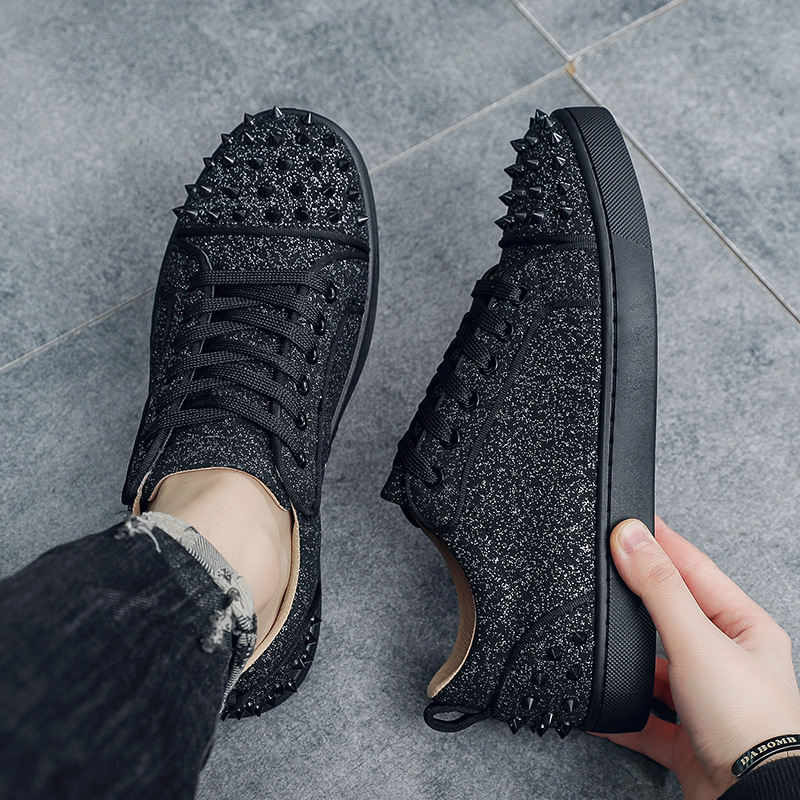 รองเท้าผ้าใบแฟชั่นสีเงินแบบใหม - Men Shoes Dior บทวิจารณ์และราคา